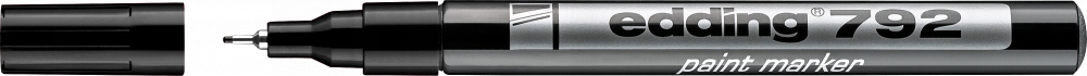 Marker olejowy edding 792 okrągła 0.8mm czarny