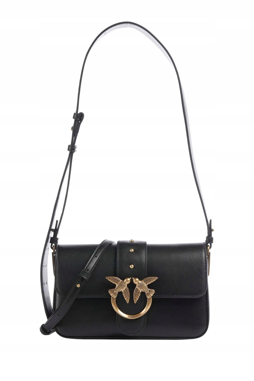 Pinko Černá psaníčko Love One Mini Slouchy Fl Vitello Morbido