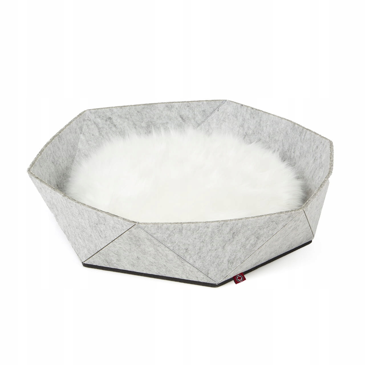 Levně Zoey Pelíšek Koš pro kočky z plsti od Canadian Cat – světle šedá