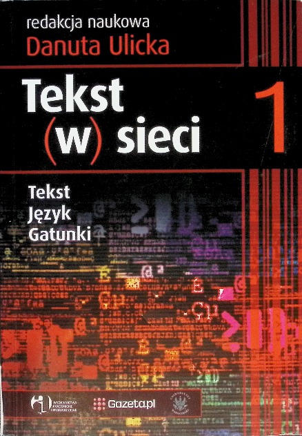 Tekst w sieci Tom1 Tekst język gatunki