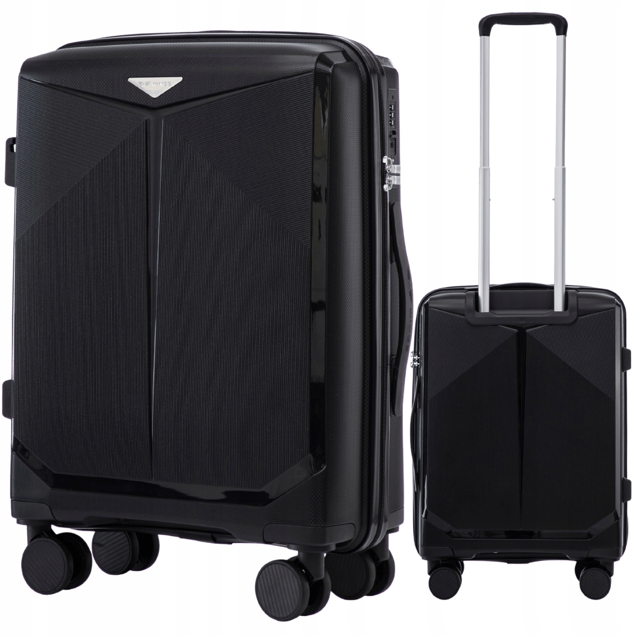 Kabinové zavazadlo malý Kufr Wings 4 kolečka polypropylen Tsa zámek tvrdý