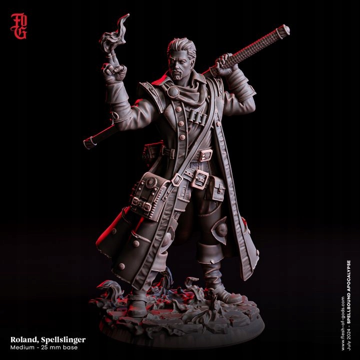 Roland, Spellslinger (Human Sorcerer) - 3dmonkeypl