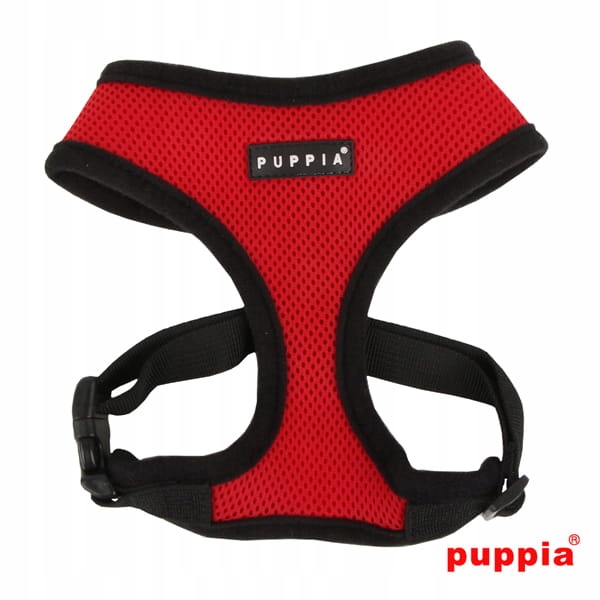 Levně postroj pro psa nebo kočku Puppia soft červený Xs
