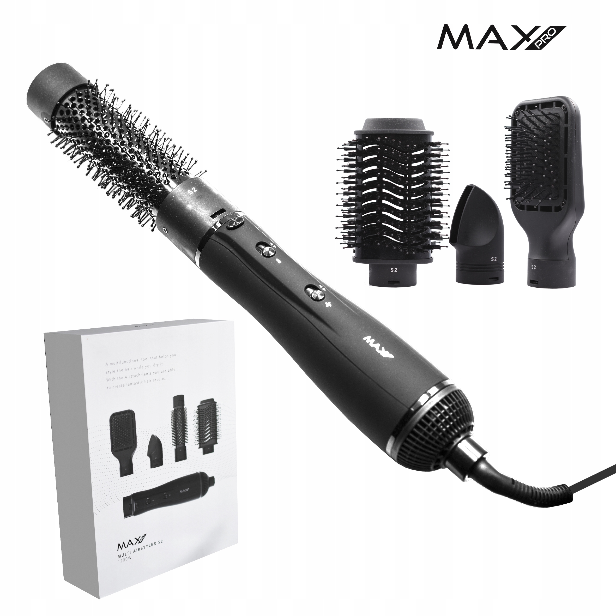 Maxpro Multi Airstyler S2 Sušič vlasov 4v1 1200W