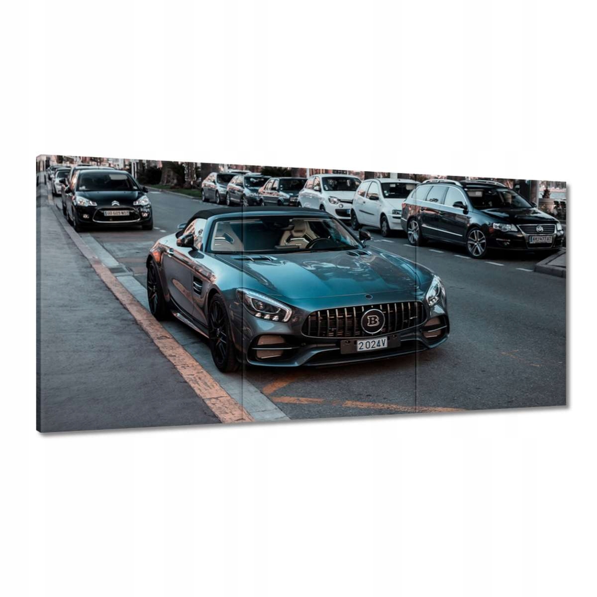 Obrazy 180x90 Čierne auto Bentley