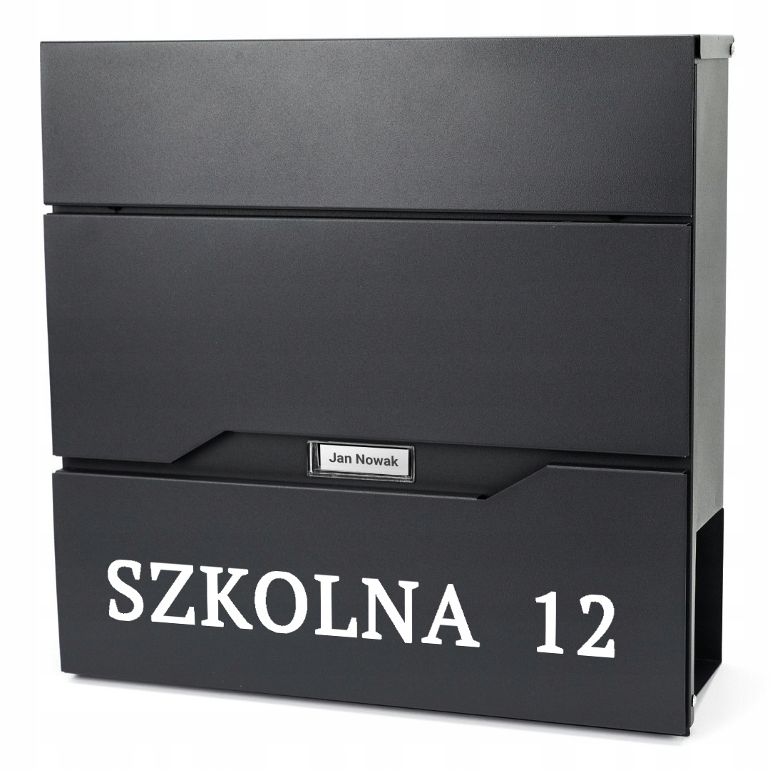 Velká poštovní schránka na dopisy Adresa Ulice Vzory