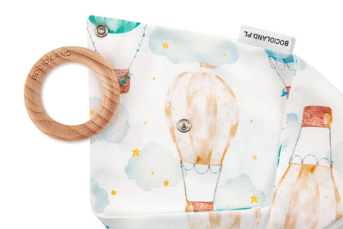 BOCIOLAND APASZKA ŚLINIAK GRYZAK DREWNIANY BALONY Rodzaj materiałowy