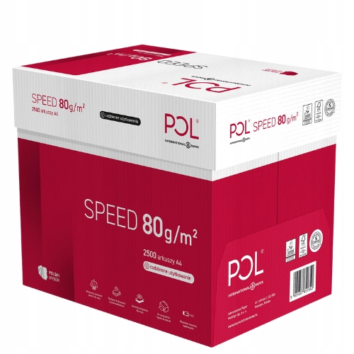POLSPEED PAPIER KSERO A4 80g/m2 5 RYZ 2500 ARKUSZY