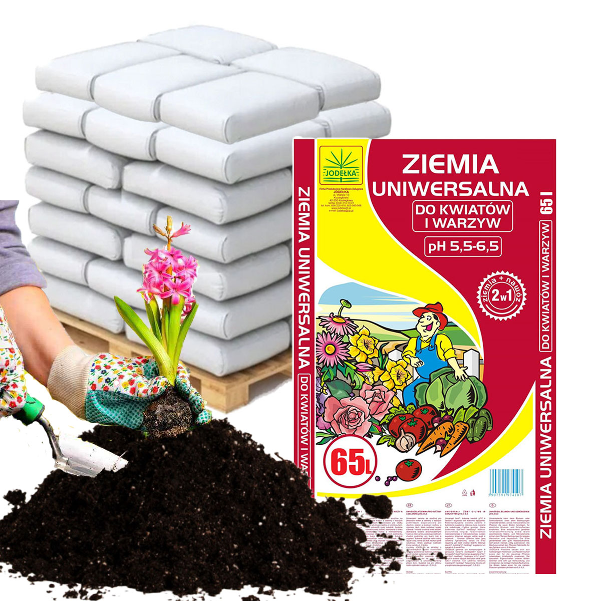 ZIEMIA DO WARZYW KWIATÓW ROŚLIN OGRODOWA XXL NAWÓZ