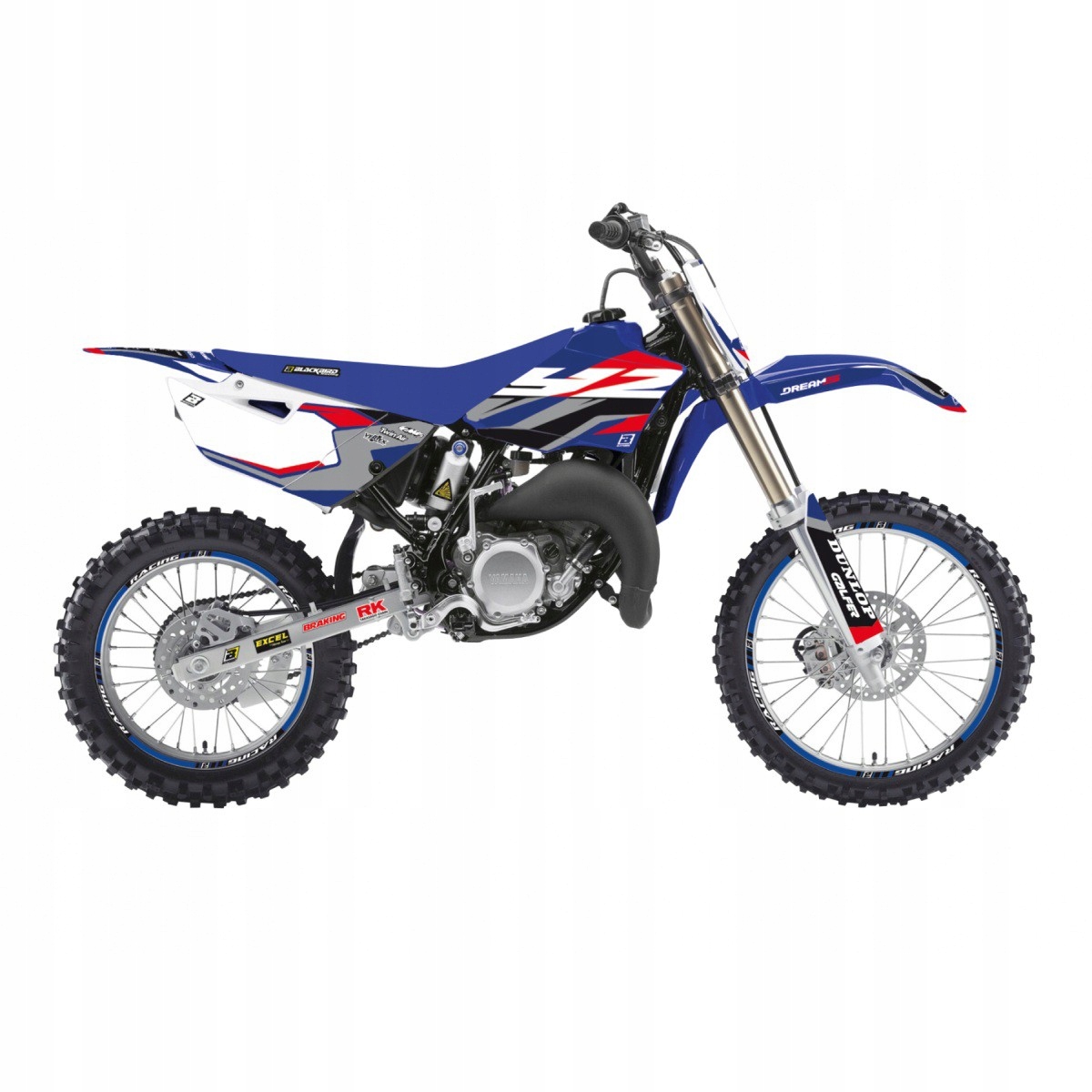 Blackbird Sada Nálepiek (oklein) Yamaha Yz 85 '15-'21 Dream 5 Farba Modrá