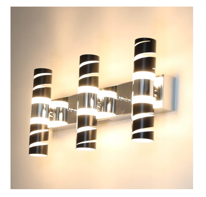 Stropní Svítidlo nástěnná 6x4w černá stříbrná