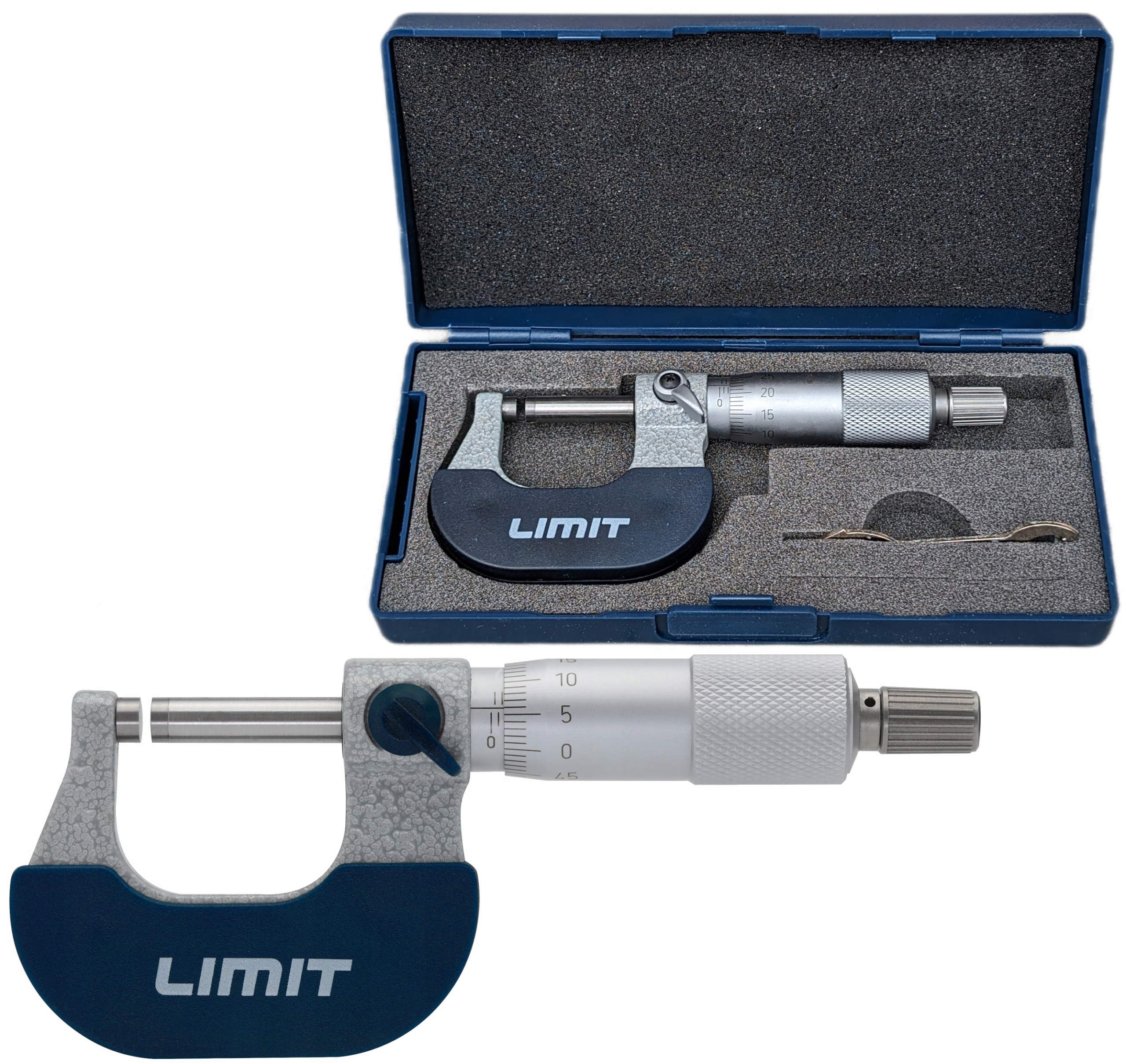 Mikrometr metryczny 0-25mm w pudełku Limit