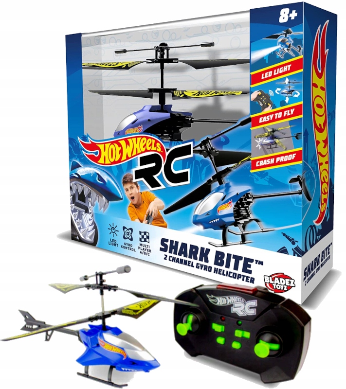 

Hot Wheels Zdalnie Sterowany Helikopter Shark Bite