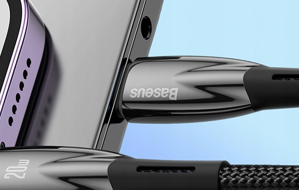 BASEUS MOCNY KABEL DO IPHONE PRZEWÓD USB TYPU C DO LIGHTNING PD QC 20W 1M Stan opakowania oryginalne