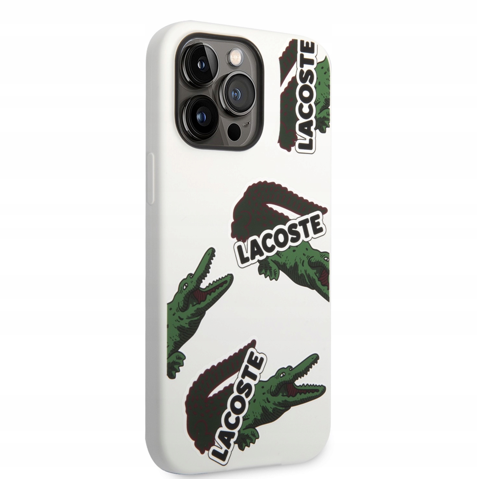 Etui Lacoste do Apple iPhone 14 Pro Max, białe plecki, stylowy cover