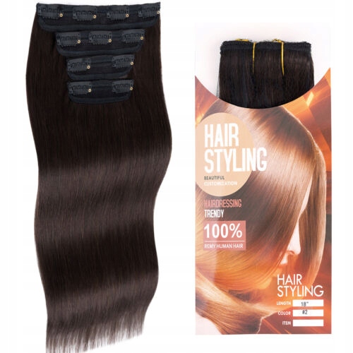 35cm 4taśmy niewidoczny Clip In on 100% WŁOSY