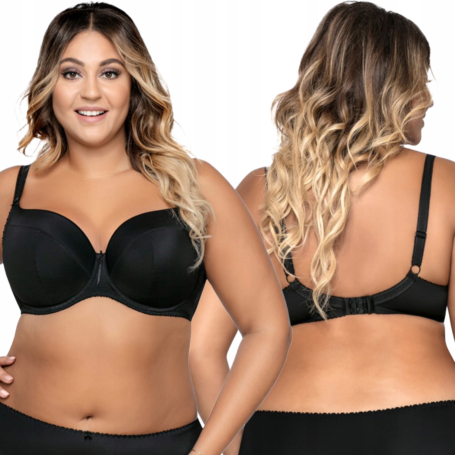 Hladká vyztužená podprsenka 1263 černá 85F