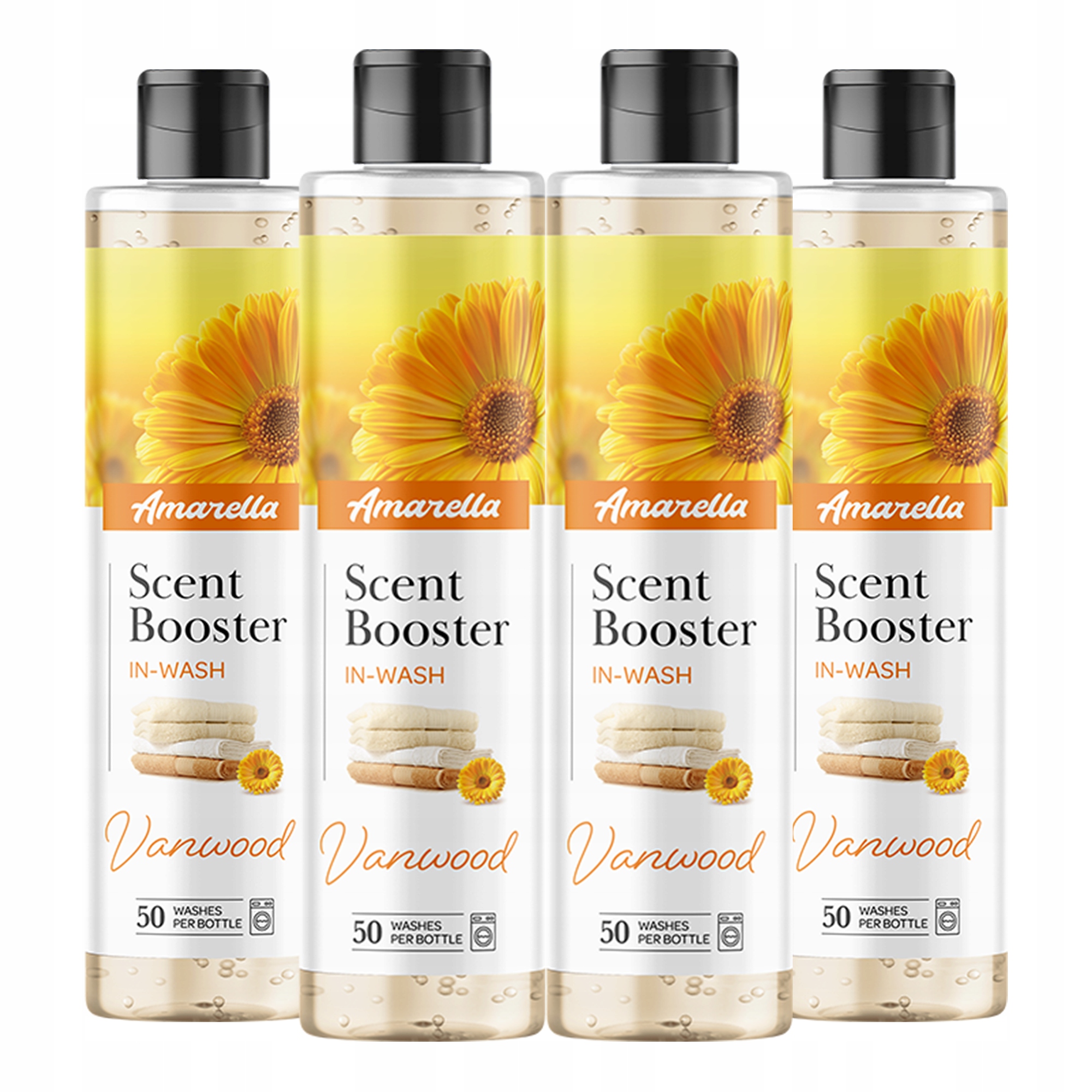 Levně Sada parfémů na praní Amarella Vanwood 4x250 ml, vůně na tkaniny