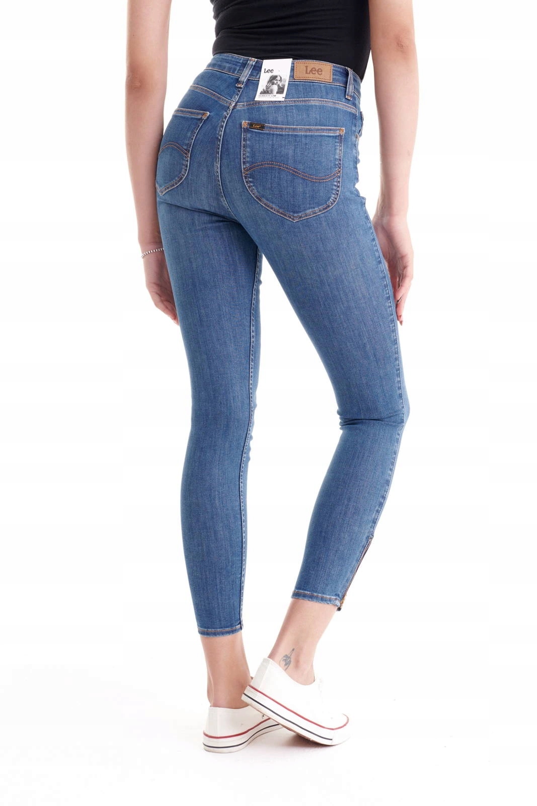 Dámské úzké nohavice džíny Lee Scarlett High Zip MID Foster L31BMHBI 25/33