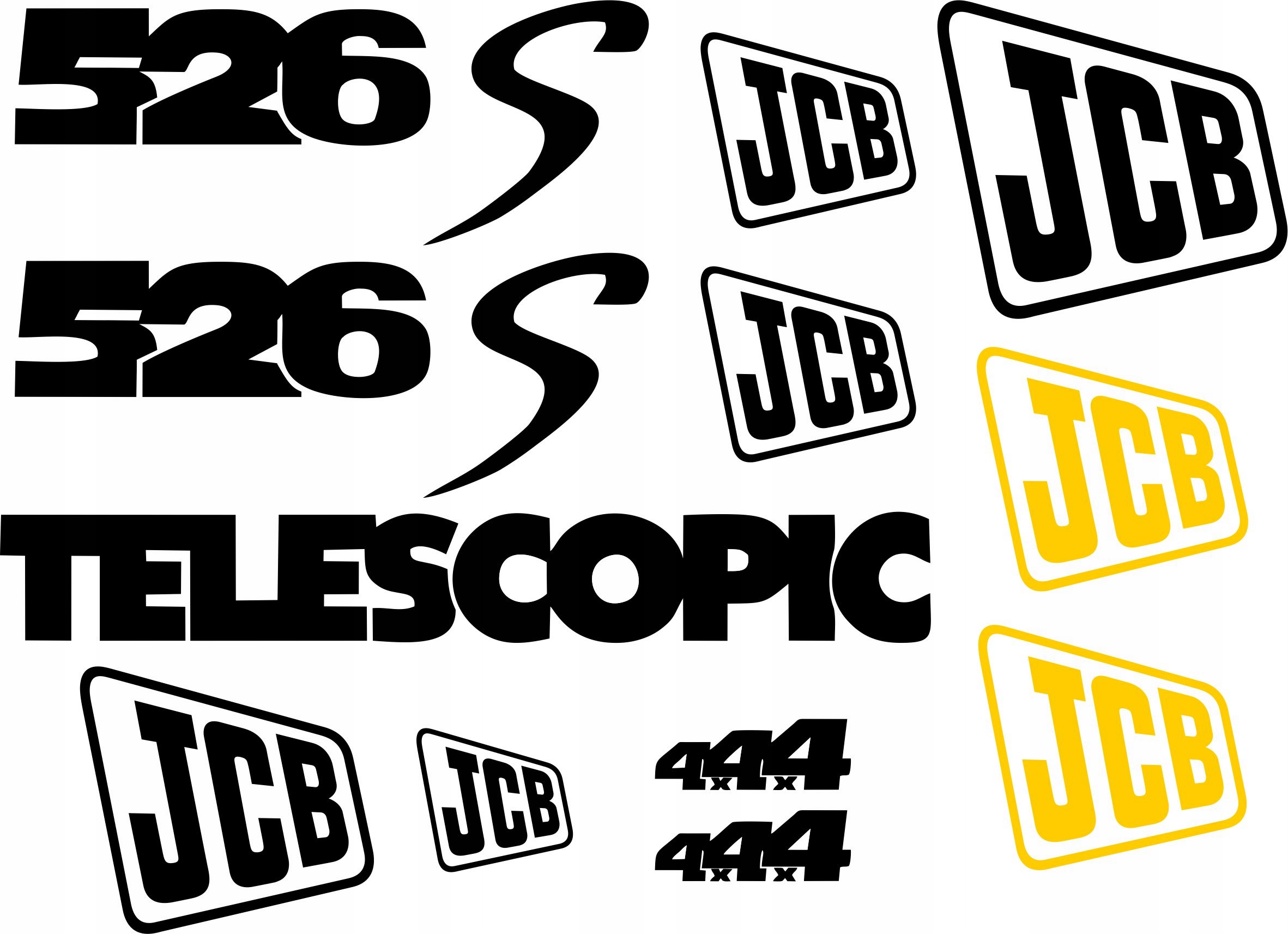 

Naklejki Jcb 526 S Telescopic Laminowane Ładowarka