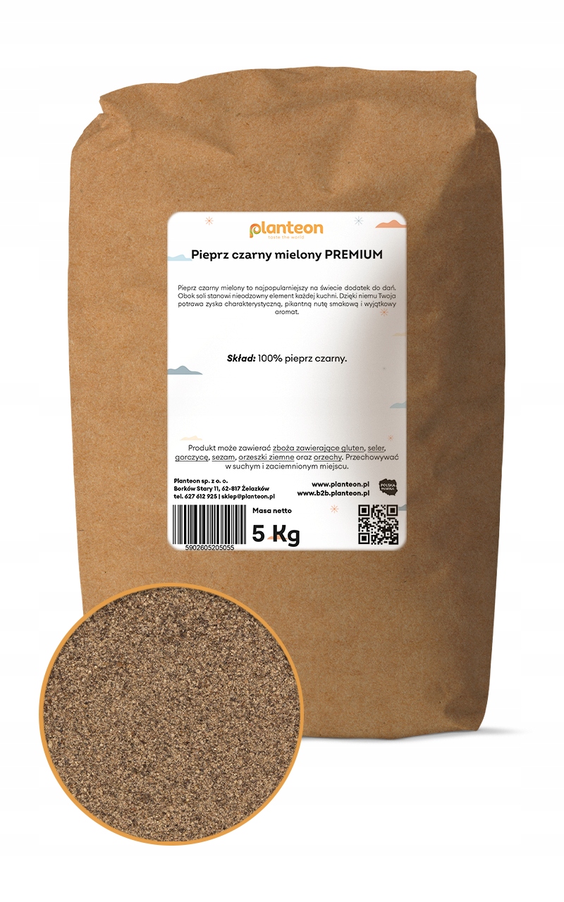 Levně Pepř černý mletý Premium 5 kg Aromatická koření pro každodenní použití