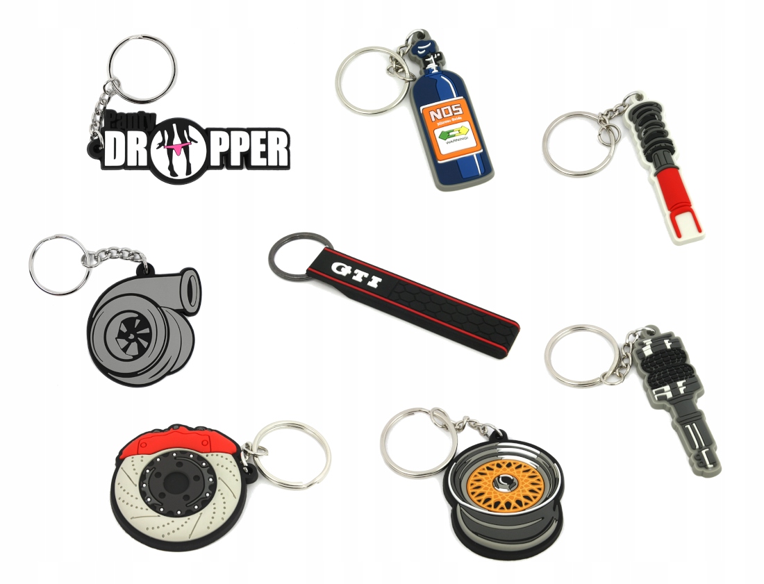 

Brelok gumowy Pvc Różne Gti Turbo Tarcza Bbs