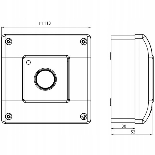 Przycisk pożarowy Spamel OP1-W01-A\11 IP65 Kod producenta OP1-W01-A\11
