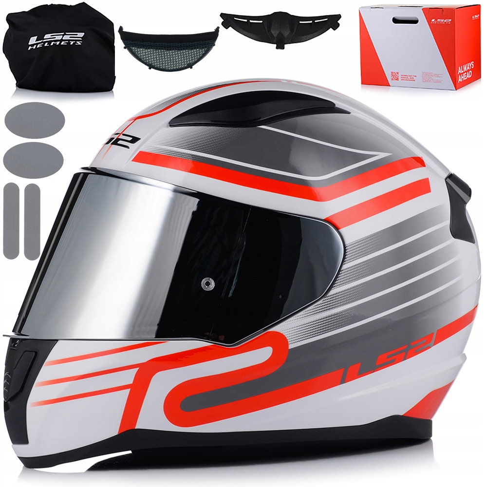 Motocyklová Prilba LS2 FF353 Rapid II Circuit Ece 22.06 Zrkadlové Sklo