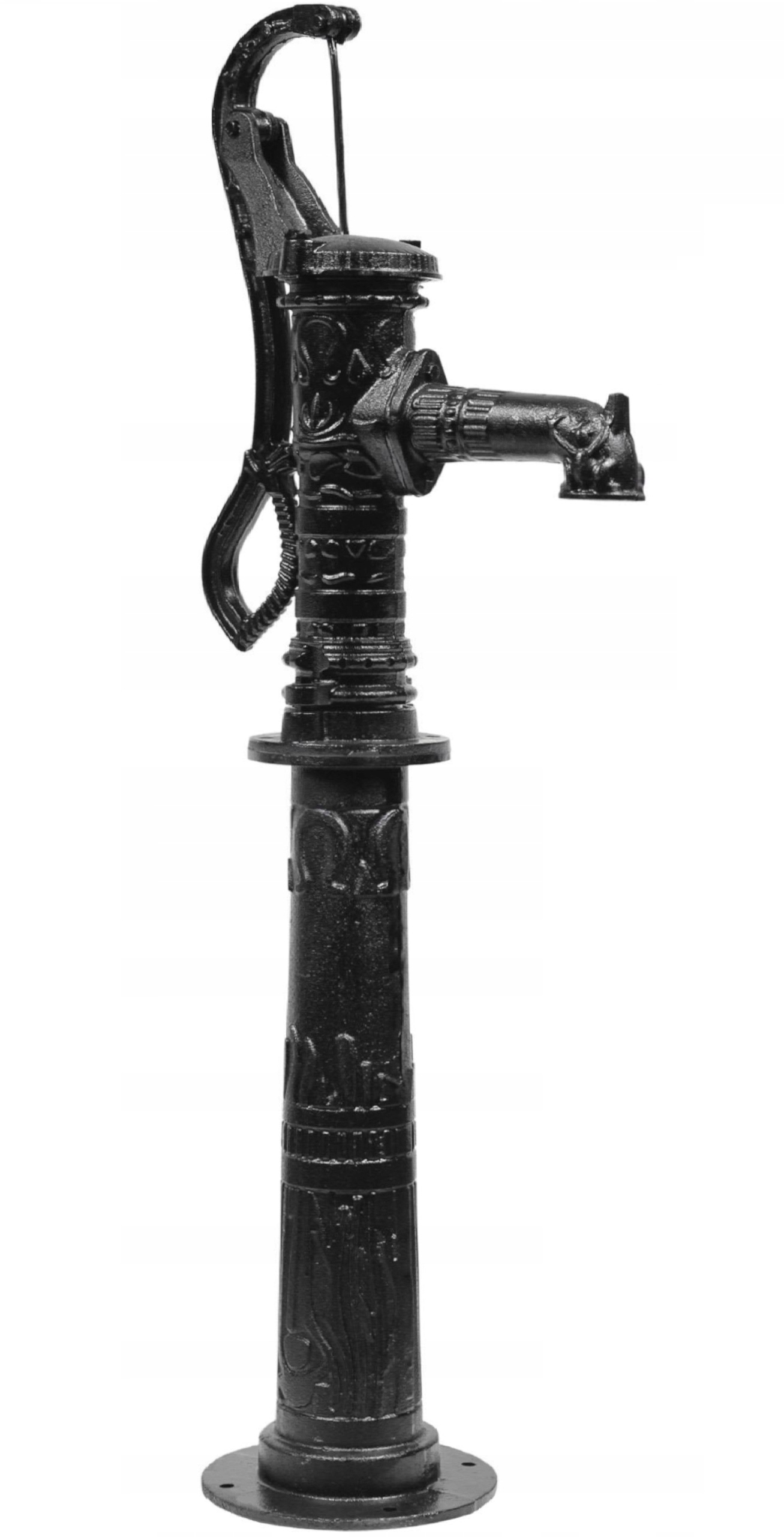 ABISYNKA OZDOBNA POMPA ŻELIWNA RĘCZNA CZARNA OGRODOWA DELUX -WYSOKA JAKOŚĆ! Maksymalna wydajność pompy 1680 l/h