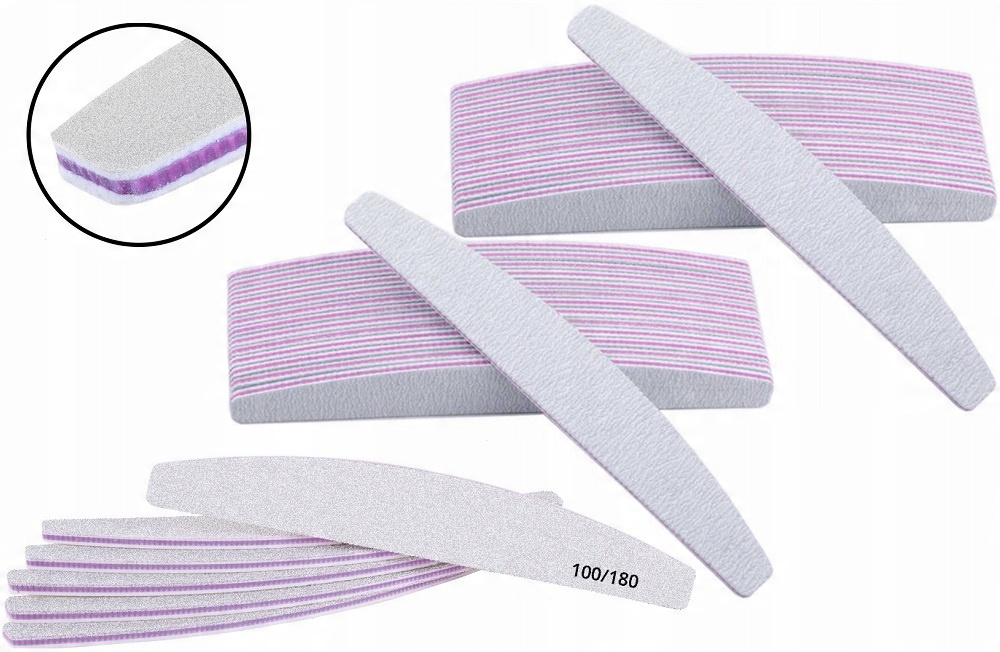 

Pilnik Do Paznokci Łódka Zebra 100/180 x 50 Sztuk