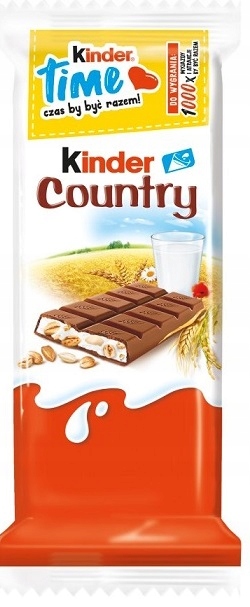 Kinder Country Czekolada mleczna z nadzieniem mlecznym i zbożami 23,5 g