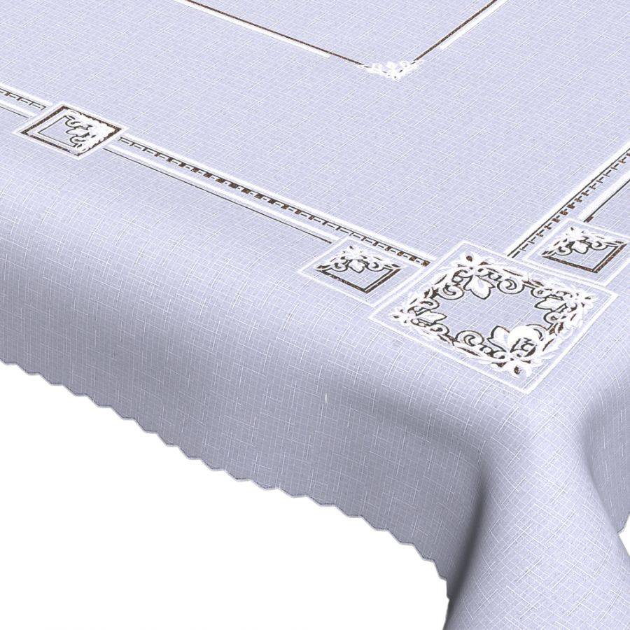 Obrus hydrofobowy biało-złoty 75x75cm OUTLET