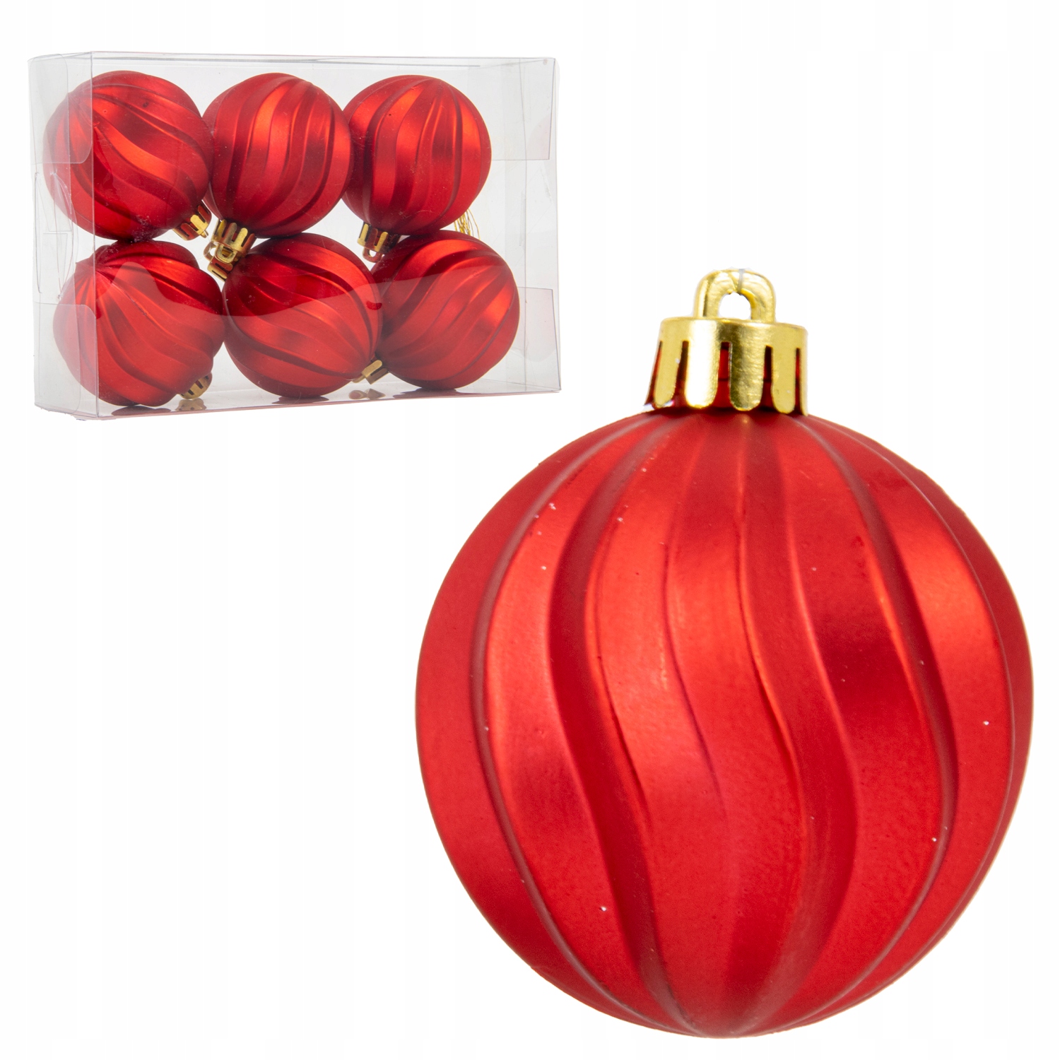 

Bombki Choinkowe Na Choinkę Stroik 6 cm Czerwone