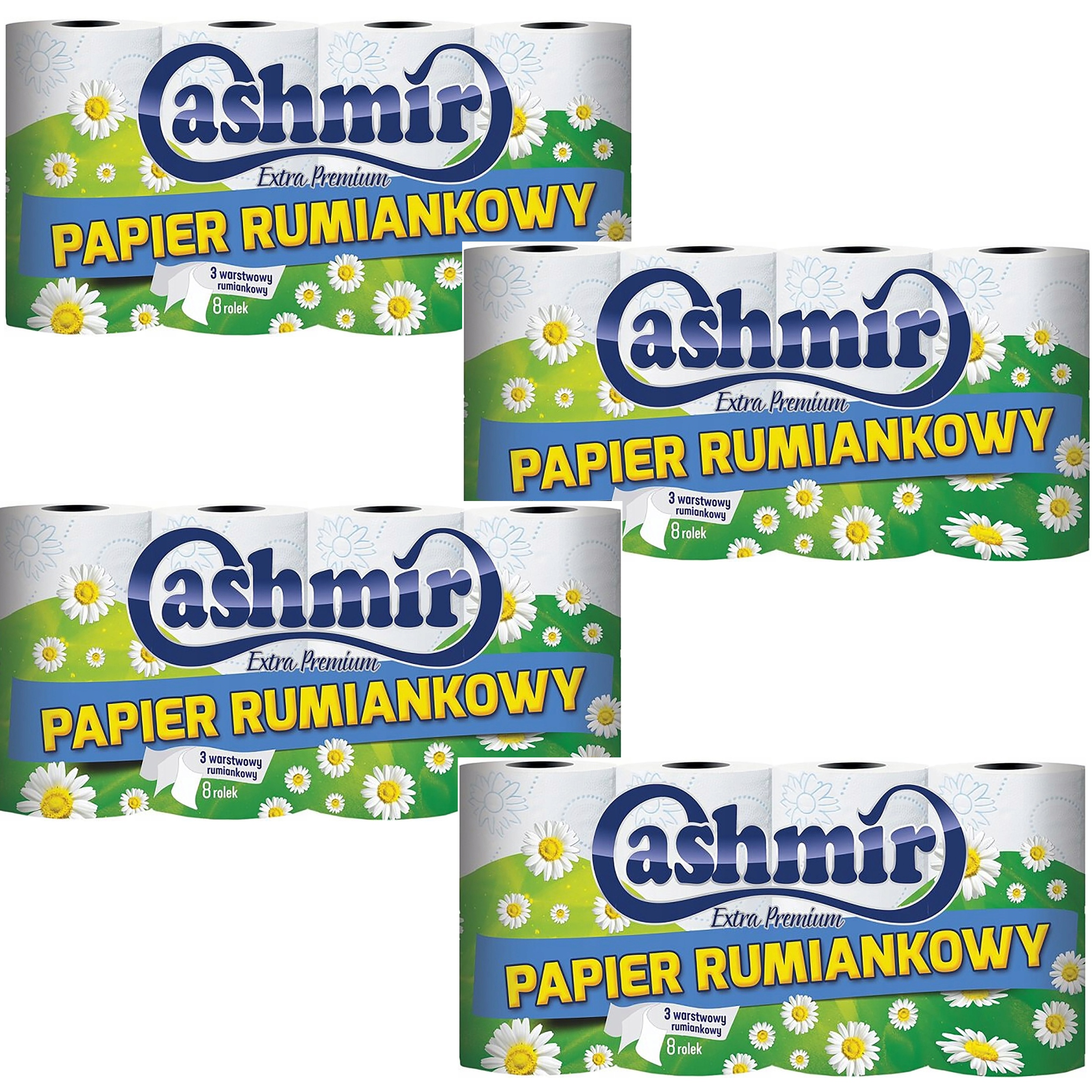 CASHMIR PAPIER TOALETOWY RUMIANKOWY 3-WARSTWOWY 8 ROLEK