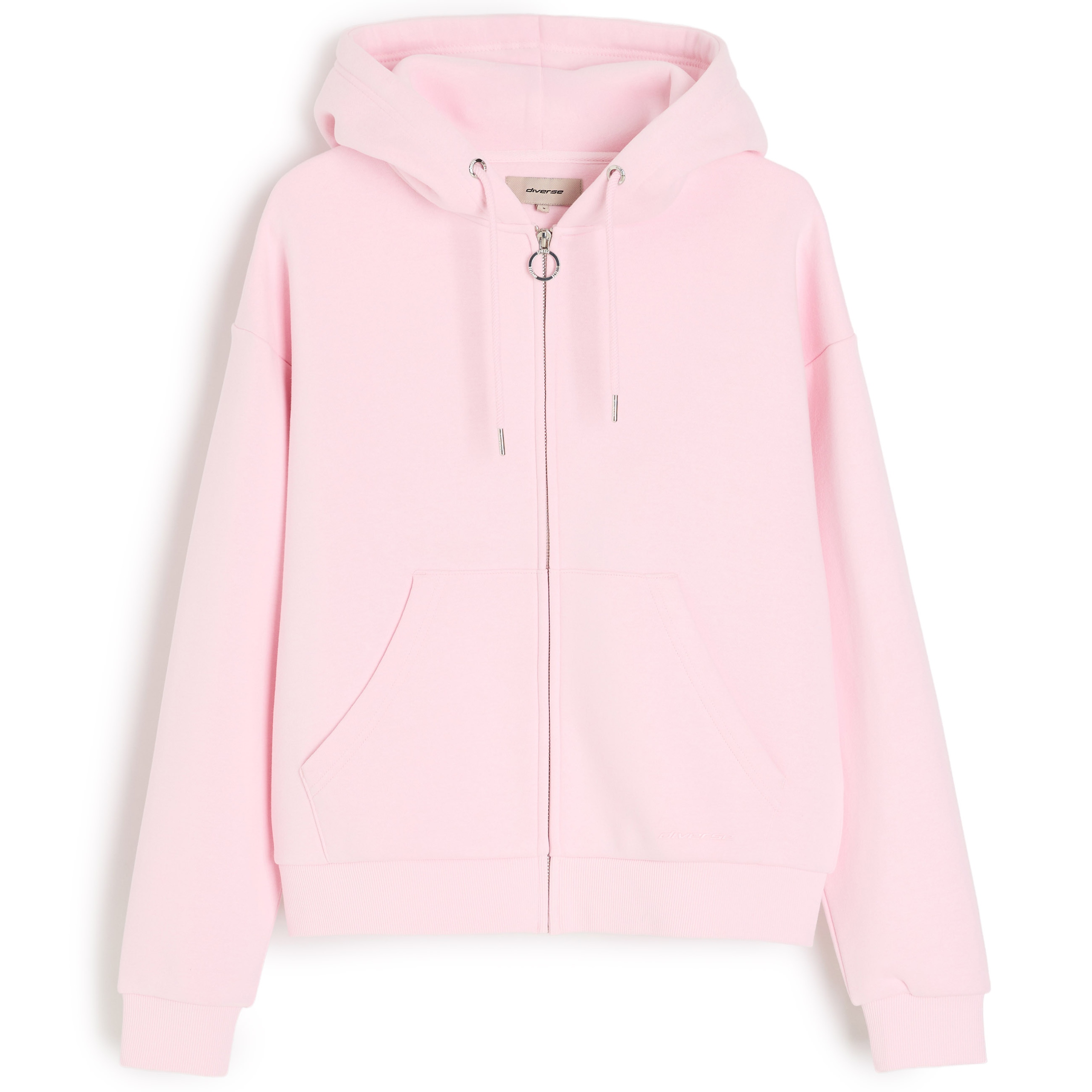 Bluza damska rozpinana z kapturem Diverse Hoola B 262 Jasny Różowy XL