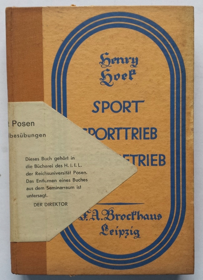 Старая немецкая книга спорт Х. Хук 1927