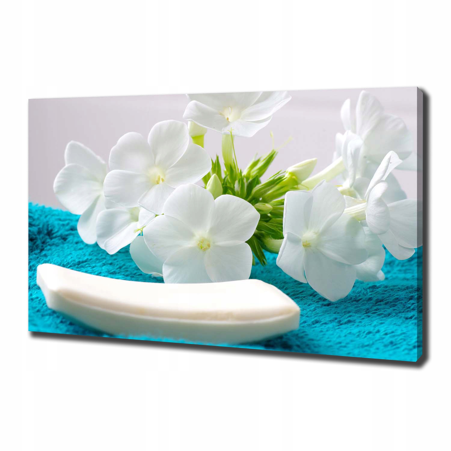 

Foto obraz na płótnie Białe kwiaty spa 100x70 cm