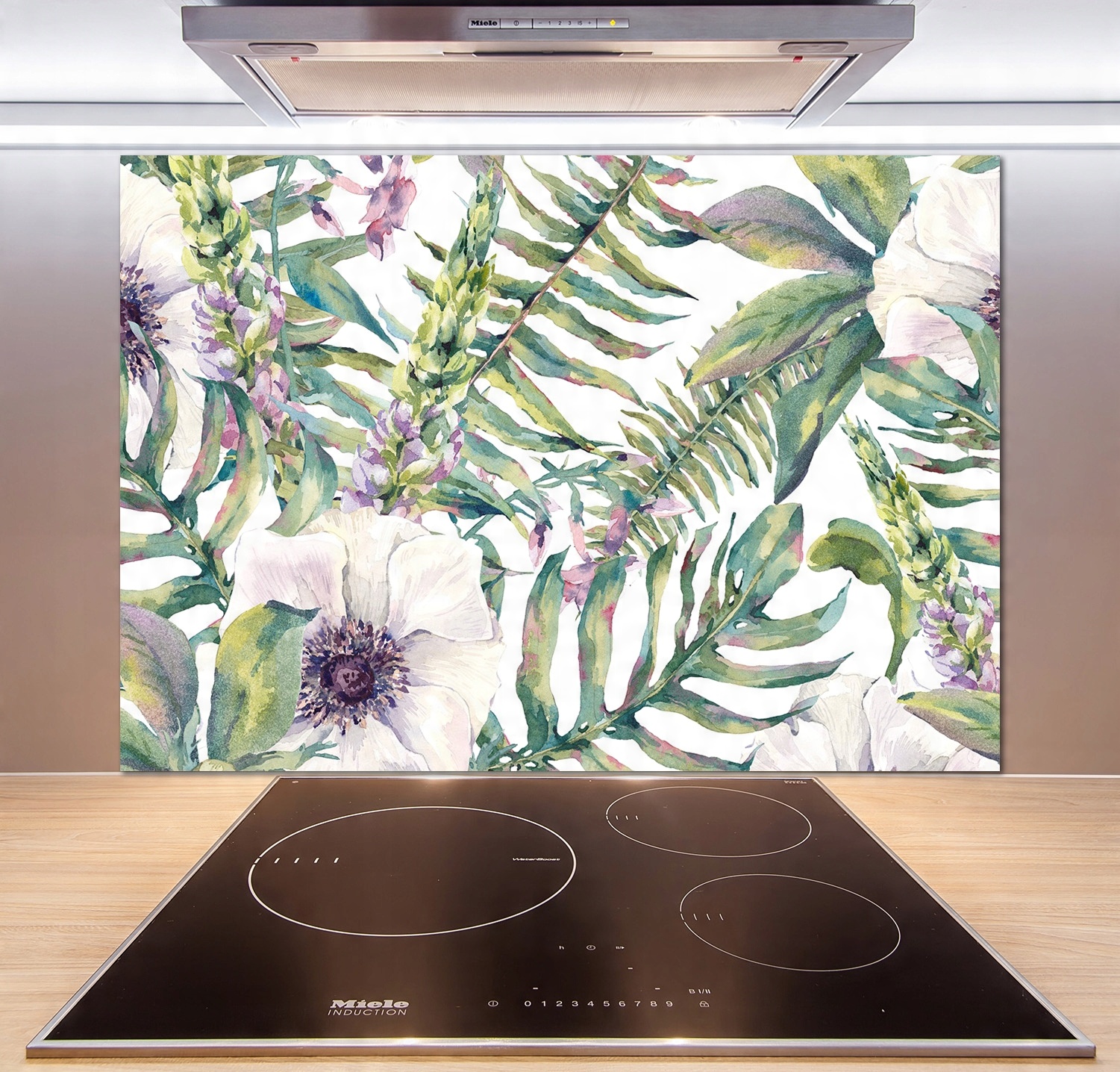 

Panel do kuchni Paprocie i kwiaty 100x70 cm + Klej