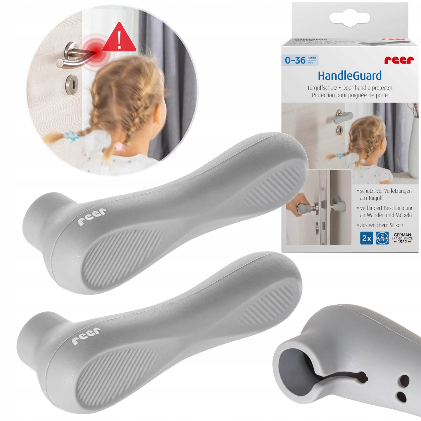 

Zabezpieczenie nakładka osłona na klamkę 2szt Reer