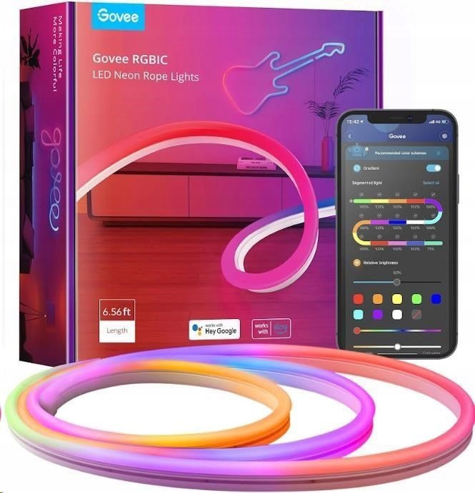 Govee Neon Smart ohebný Led pásek Rgbic 2m H61A1CD1