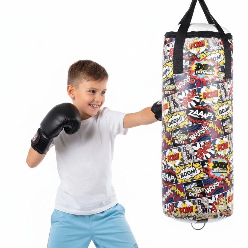 Worek Bokserski Kolorowy Dla Dzieci 75 CM Pusty Dolne Mocowanie Dbx Bushido