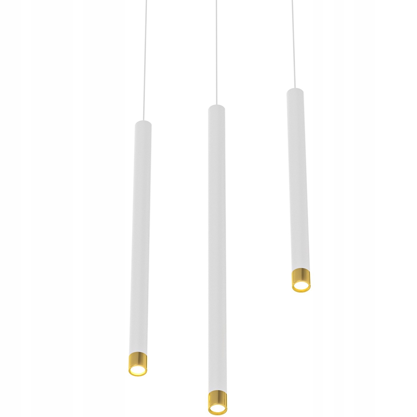 Nenápadná stropní lampa Q I Bianco Gold 50 v barvě glamour do ložnice