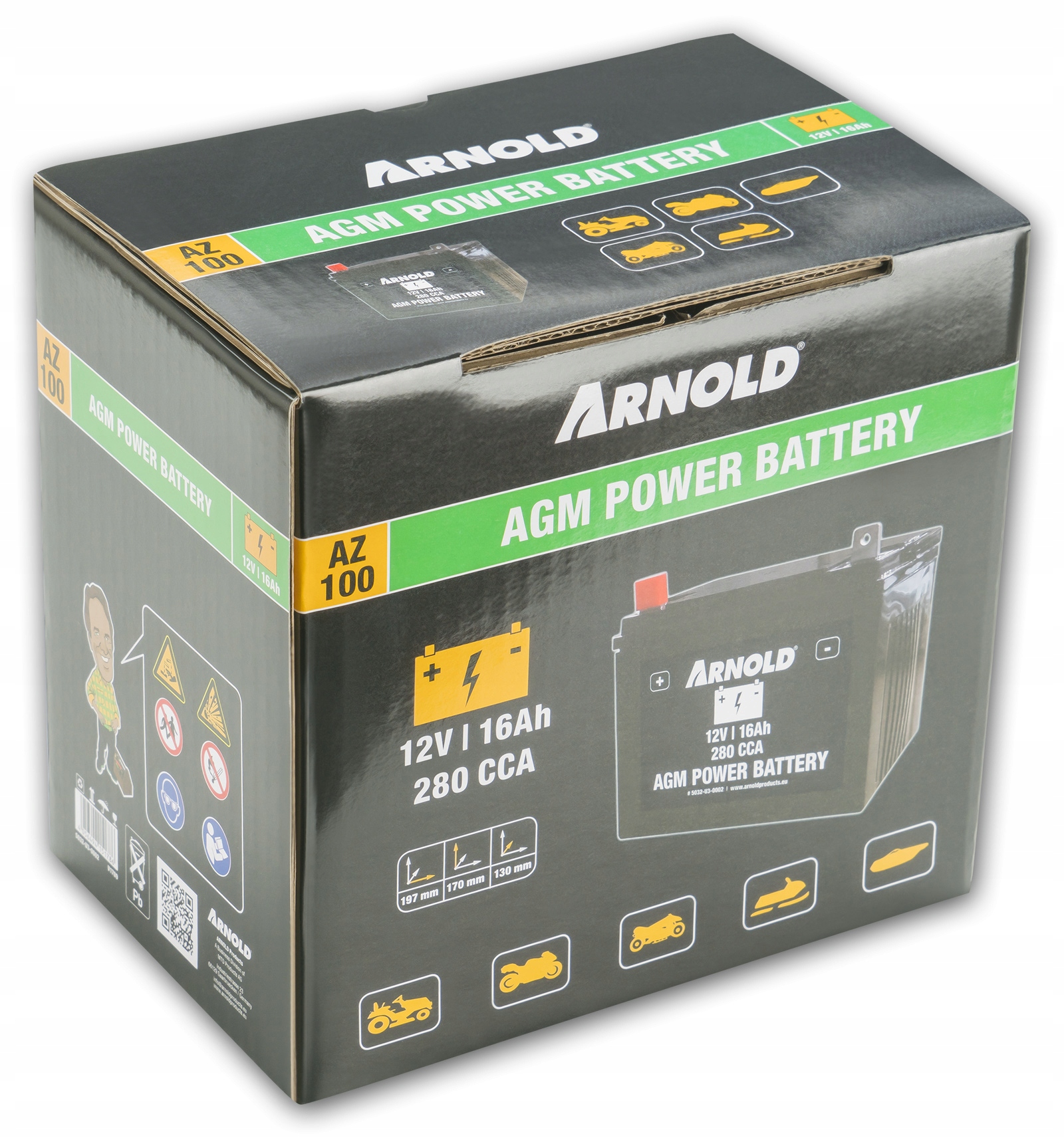 

Akumulator 12v 16Ah do traktorka Mtd Wolf Garten