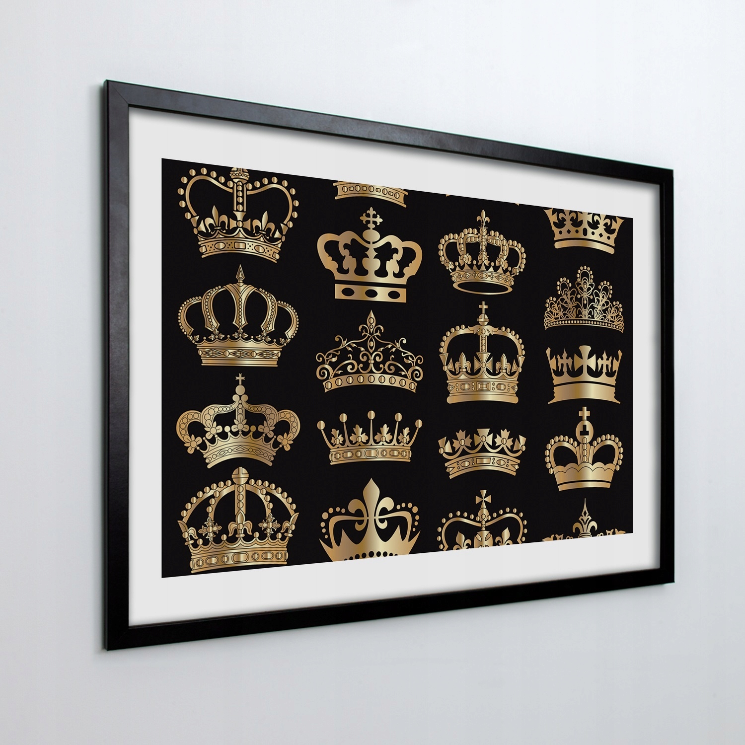 Obraz na stenu v ráme Koruny kráľa grafika 100x70