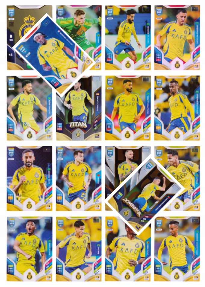 Panini Fifa 365 2026 Komplet 18 Kart Al-nassr NAS1-NAS18