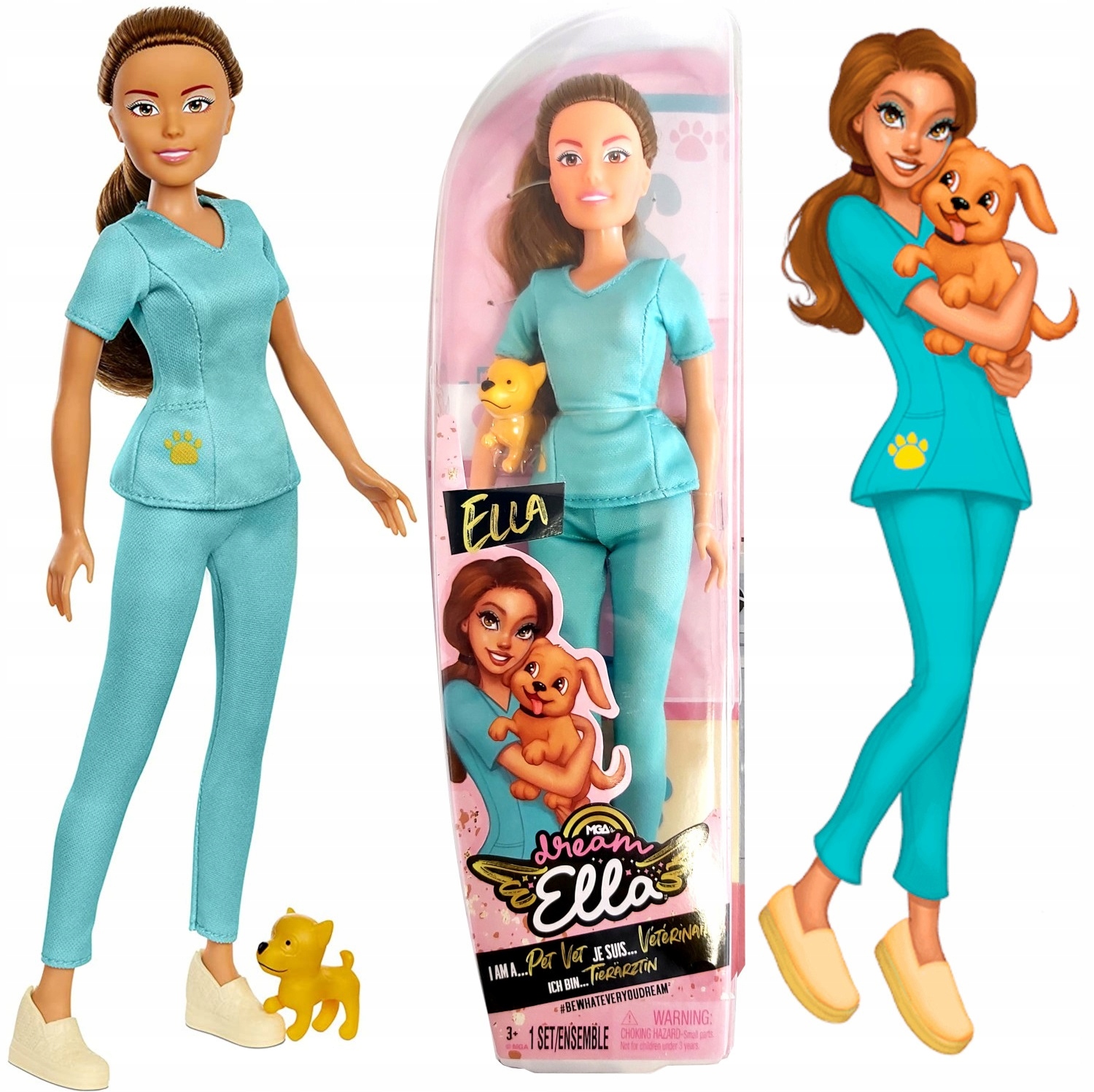 

Dream Ella Lalka Modowa Ella Zawody Weterynarz