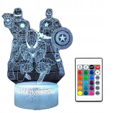 

Lampka Nocna 3D Led Marvel Avengers Pilot