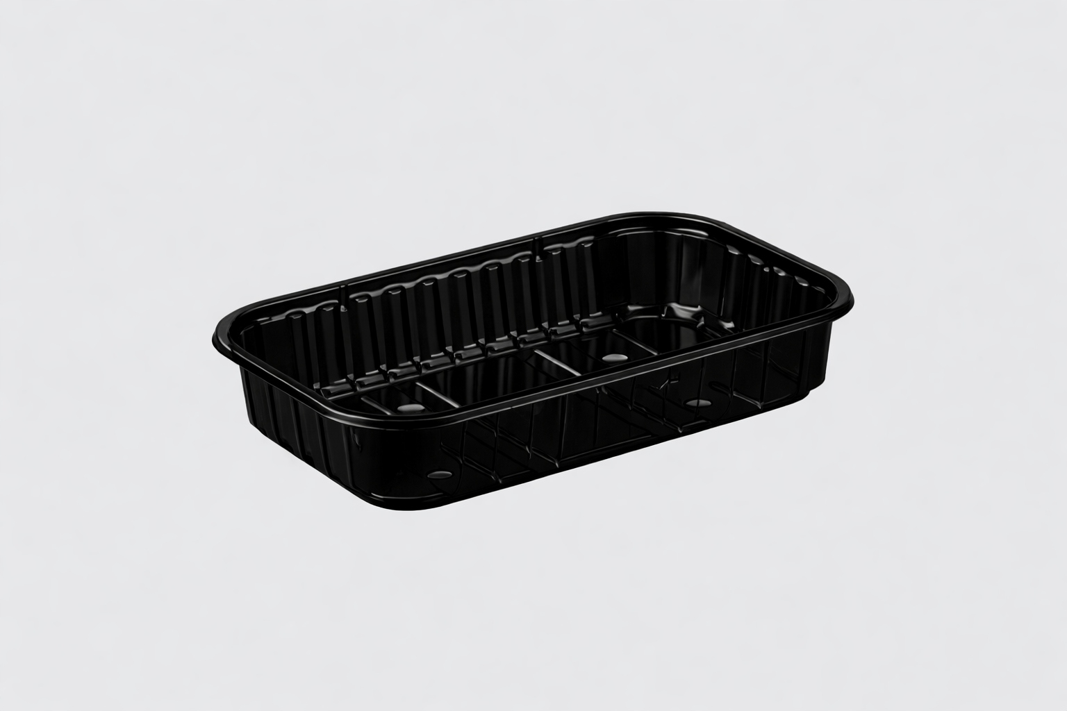 Plastové nádoby černé na ovoce punnets maliny, borůvky 250 g