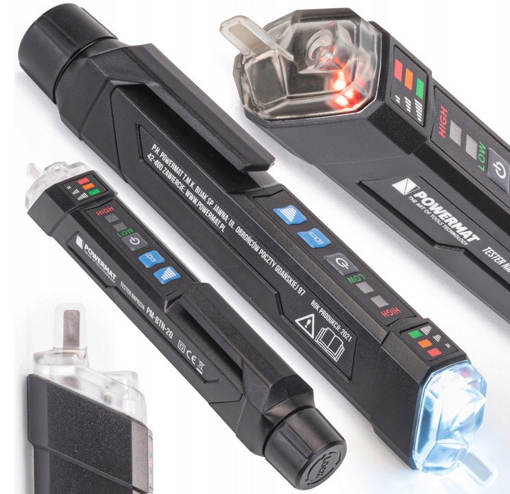 BEZDOTYKOWY TESTER NAPIĘCIA PRÓBNIK LED 1000V NCV