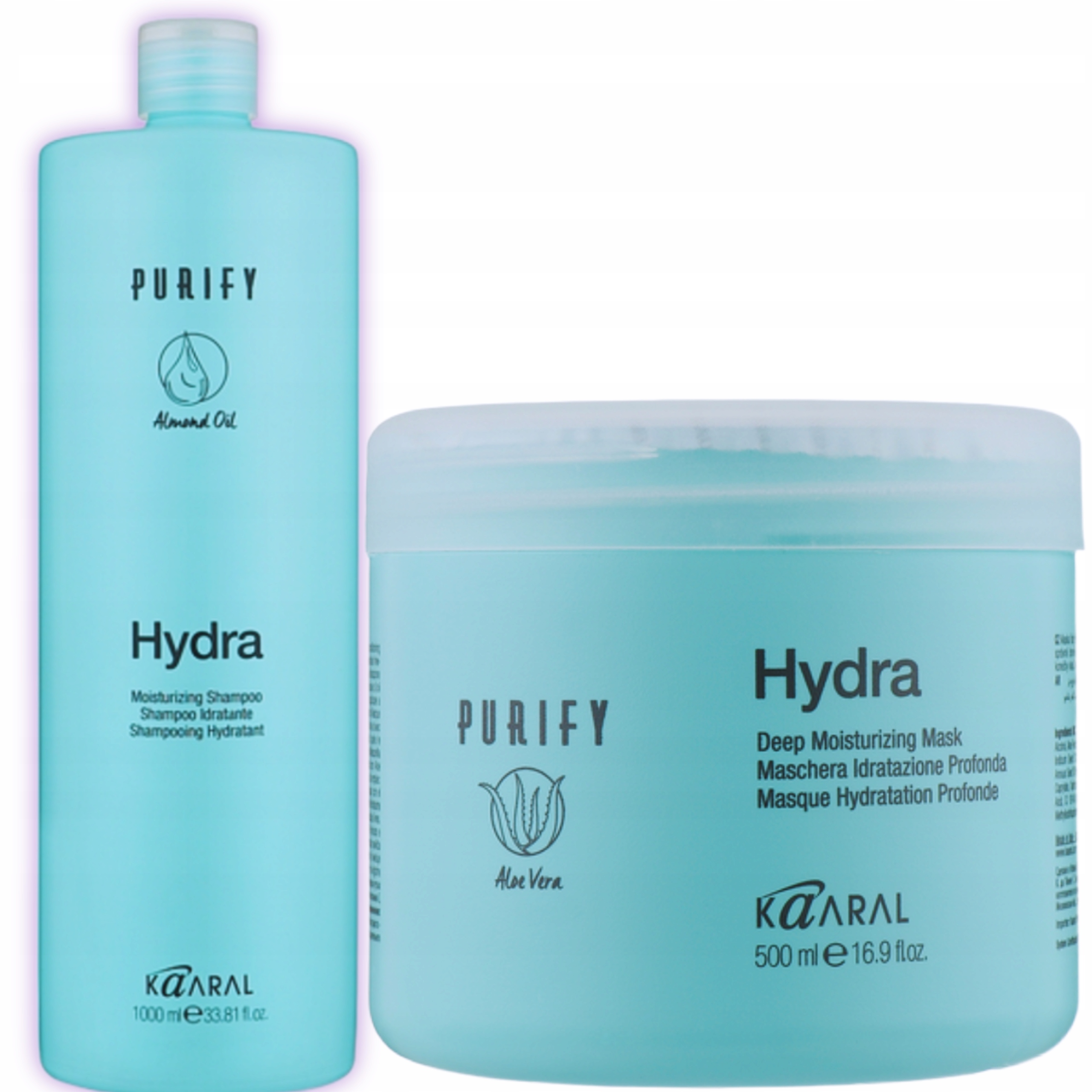 Sada Kaaral Hydra pro péči a hydrataci vlasů Šampon Maska 1.5 L